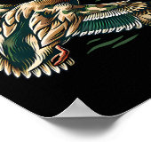 Camouflage Old School Camo Coquette Bow Duck Hunti Poster (Hoek)