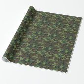 Camouflage-ontwerp Cadeaupapier (Uitgerold)
