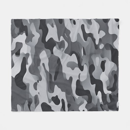 Camouflage-ontwerp Fleece Deken (Voorkant (Horizontaal))
