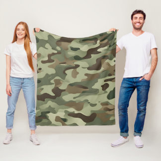 Camouflage-ontwerp Fleece Deken