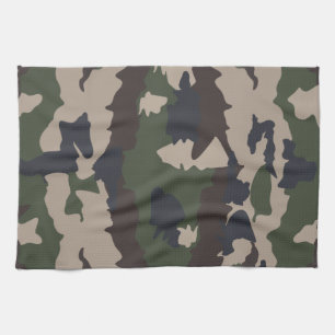 Camouflage-ontwerp Theedoek