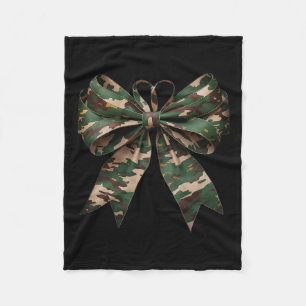 Camouflage Oude Camo Bow Camo Coquette Bow Hunting Fleece Deken