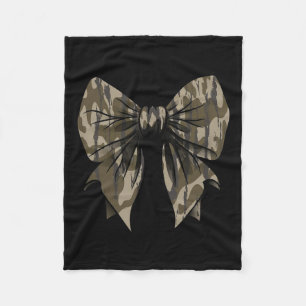 Camouflage Oude Camo Bow Camo Coquette Bow Hunting Fleece Deken