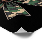 Camouflage Oude Camo Bow Camo Coquette Bow Hunting Poster (Hoek)