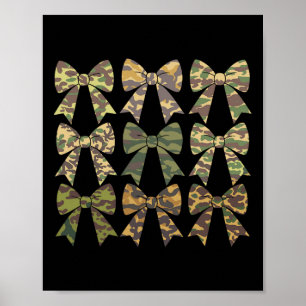 Camouflage Oude Camo Bow Camo Coquette Bow Hunting Poster