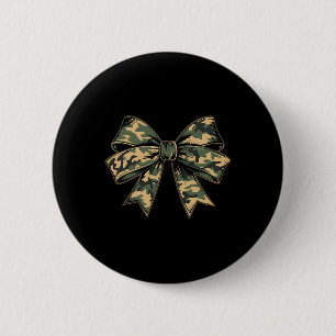Camouflage Oude Camo Bow Camo Coquette Bow Hunting Ronde Button 5,7 Cm