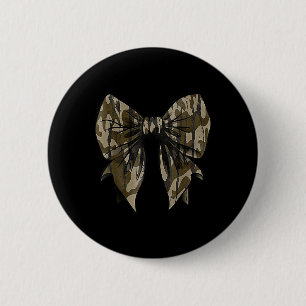 Camouflage Oude Camo Bow Camo Coquette Bow Hunting Ronde Button 5,7 Cm