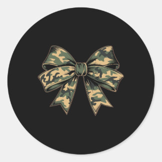 Camouflage Oude Camo Bow Camo Coquette Bow Hunting Ronde Sticker