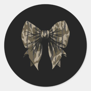 Camouflage Oude Camo Bow Camo Coquette Bow Hunting Ronde Sticker