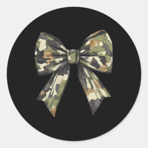 Camouflage Oude Camo Bow Camo Coquette Bow Hunting Ronde Sticker