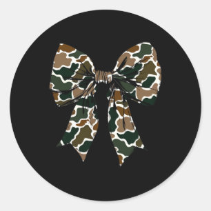 Camouflage Oude Camo Bow Camo Coquette Bow Hunting Ronde Sticker