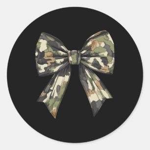 Camouflage Oude Camo Bow Camo Coquette Bow Hunting Ronde Sticker