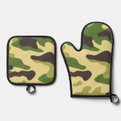 Camouflage Ovenwant & Pannenlap Set (Voorkant)