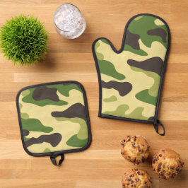 Camouflage Ovenwant & Pannenlap Set