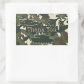 Camouflage Party Favor Dank u Stickers (Tas)