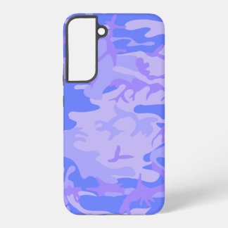 Camouflage pastel blauw Abstract patroon Samsung Galaxy Hoesje