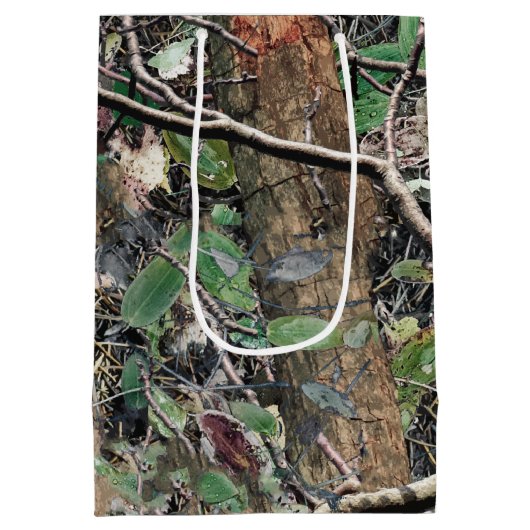 Camouflage Patroon 4 jagen Medium Cadeauzakje (Achterkant)