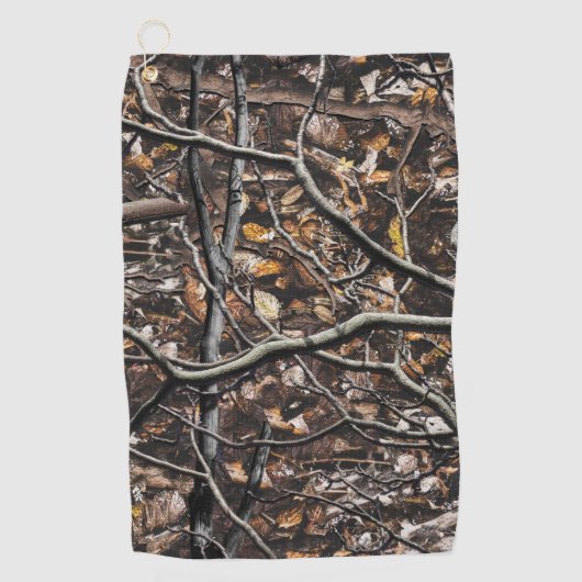 Camouflage Patroon 6 jagen Golfhanddoek (Voorkant)