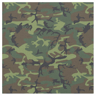Camouflage Patroon Groen Ontwerp Stof
