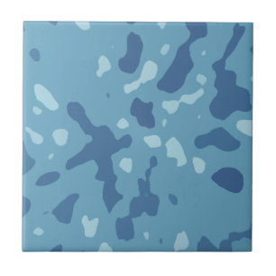 Camouflage Patroon voor het Blauwe Leger Tegeltje