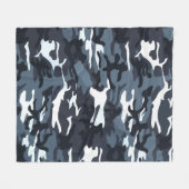 Camouflage Patroonontwerp Fleece Deken (Voorkant (Horizontaal))