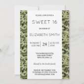 Camouflage Pattern, Camo, Militair, zoet 16 Kaart (Voorkant)