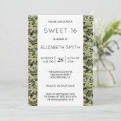 Camouflage Pattern, Camo, Militair, zoet 16 Kaart (Staand voorkant)