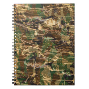 Camouflage Pattern Green Brown Notitieboek