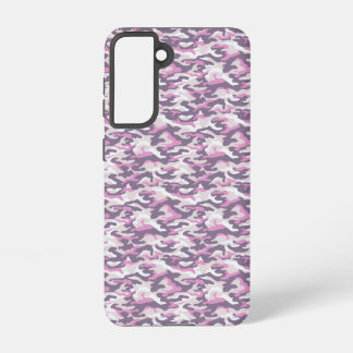 Camouflage Pattern in double Gray and Pink Samsung Galaxy Hoesje