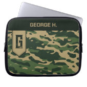 Camouflage Pattern Laptop Sleeve (Voorkant)