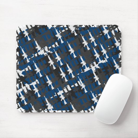 Camouflage Pistool Computerspellen Stijl Cool Mili Muismat (Met muis)