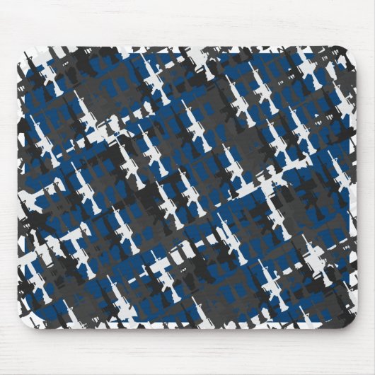 Camouflage Pistool Computerspellen Stijl Cool Mili Muismat (Voorkant)