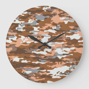 Camouflage Polka Dot: Abstract naadloos. Grote Klok