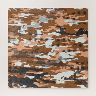 Camouflage Polka Dot: Abstract naadloos. Legpuzzel