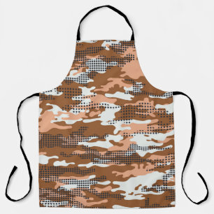 Camouflage Polka Dot: Abstract naadloos. Schort