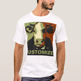 ! Camouflage Pop Art Koe Tshirt