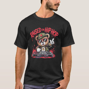 Camouflage Rapper Teddybeer Camo 80s Old School H T-shirt
