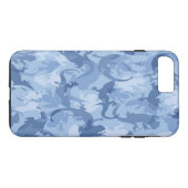 Camouflage Reptile bleu iPhone 7 Coque (Dos (Horizontal))