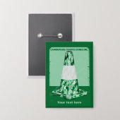 Camouflage rode kegel grappig verkeer kegel button (Voorkant / Achterkant)