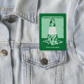 Camouflage rode kegel grappig verkeer kegel button (Insitu)