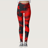 camouflage rood leggings (Voorkant)