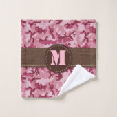 Camouflage rose (Gant de toilette)