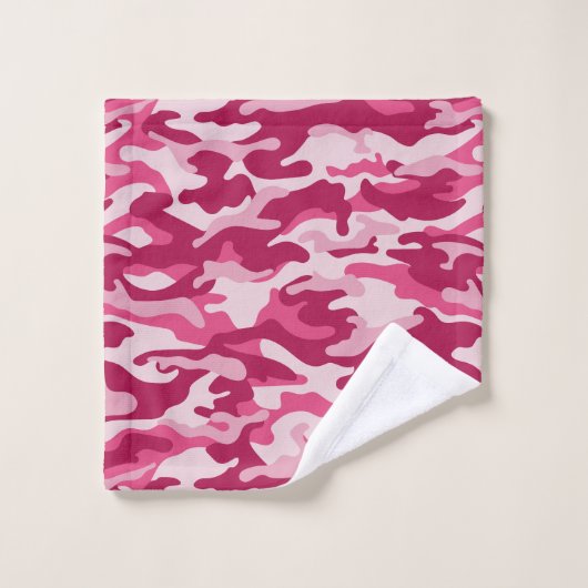 Camouflage rose (Gant de toilette)