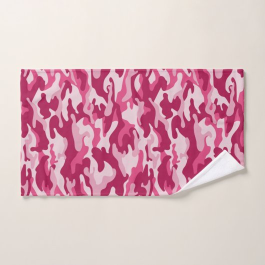 Camouflage rose (Serviette à main)