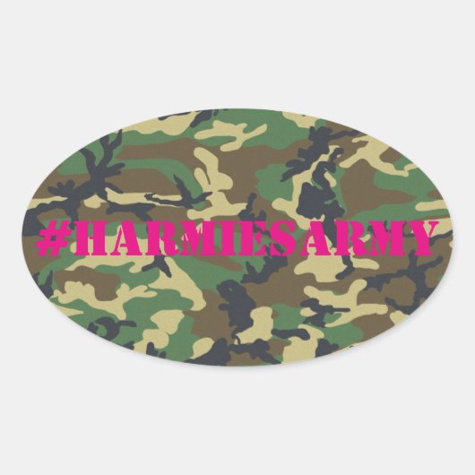 Camouflage rose Bachelorette Stickers Hashtag (Devant)
