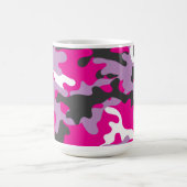 Camouflage rose Boisson Voyage Café Mug (Centre)
