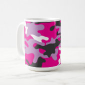 Camouflage rose Boisson Voyage Café Mug (Devant gauche)