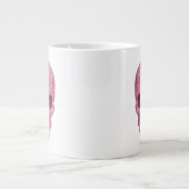 Camouflage rose Crâne Jumbo Mug (Devant)