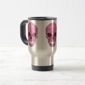 Camouflage rose Crâne Voyage Mug (Devant gauche)