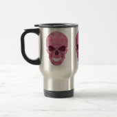 Camouflage rose Crâne Voyage Mug (Gauche)